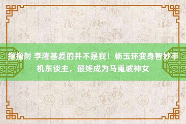 撸撸射 李隆基爱的并不是我！杨玉环变身智妙手机东谈主，最终成为马嵬坡神女