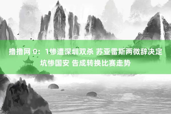 撸撸网 0：1惨遭深圳双杀 苏亚雷斯两微辞决定坑惨国安 告成转换比赛走势