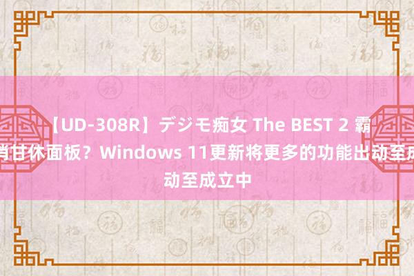 【UD-308R】デジモ痴女 The BEST 2 霸术取消甘休面板？Windows 11更新将更多的功能出动至成立中