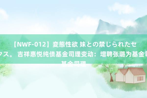 【NWF-012】変態性欲 妹との禁じられたセックス。 吉祥惠悦纯债基金司理变动：增聘张璐为基金司理