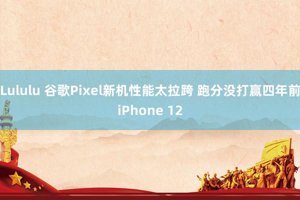 Lululu 谷歌Pixel新机性能太拉跨 跑分没打赢四年前iPhone 12