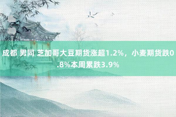 成都 男同 芝加哥大豆期货涨超1.2%，小麦期货跌0.8%本周累跌3.9%