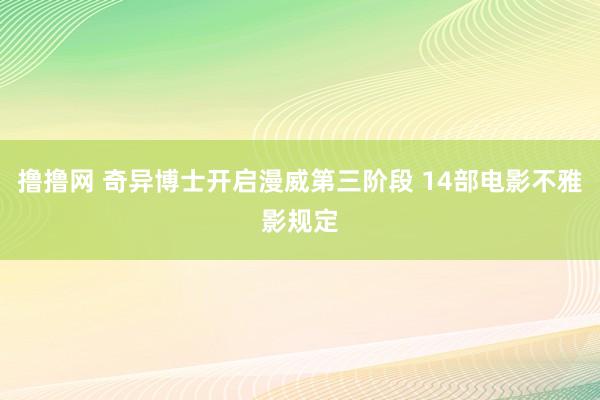 撸撸网 奇异博士开启漫威第三阶段 14部电影不雅影规定