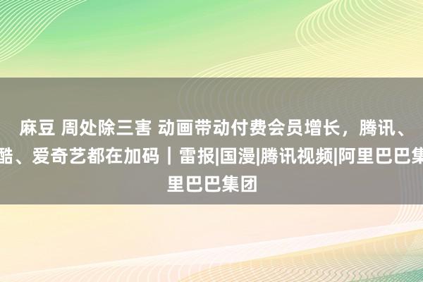 麻豆 周处除三害 动画带动付费会员增长，腾讯、优酷、爱奇艺都在加码｜雷报|国漫|腾讯视频|阿里巴巴集团