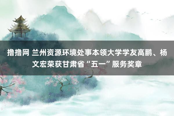 撸撸网 兰州资源环境处事本领大学学友高鹏、杨文宏荣获甘肃省“五一”服务奖章